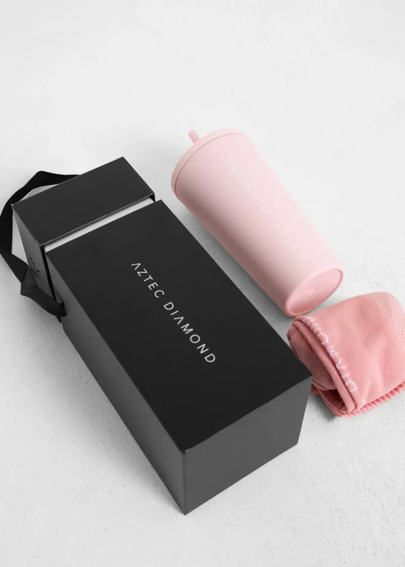 Aztec Diamond Young Rider Travel Mug and Socks Gift Box - Pink