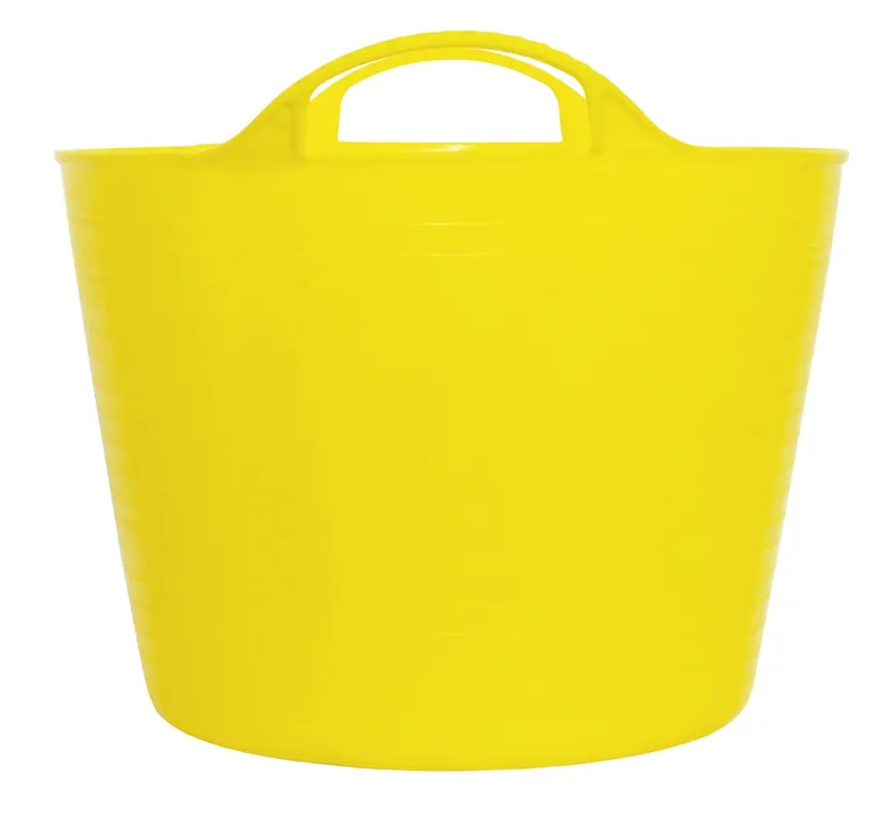 Red Gorilla Flexible Tub Buckets Various Sizes in Yellow