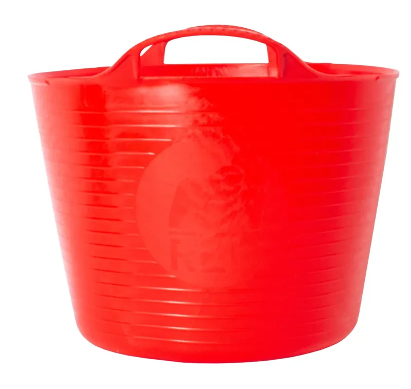 Red Gorilla Flexible Tub Buckets Various Sizes in Red