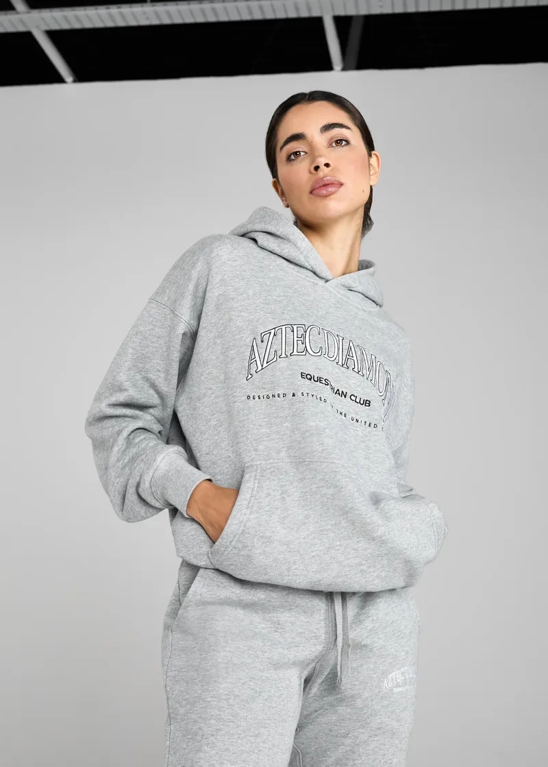 Aztec Diamond EQ Club Pull On Hoodie - Grey