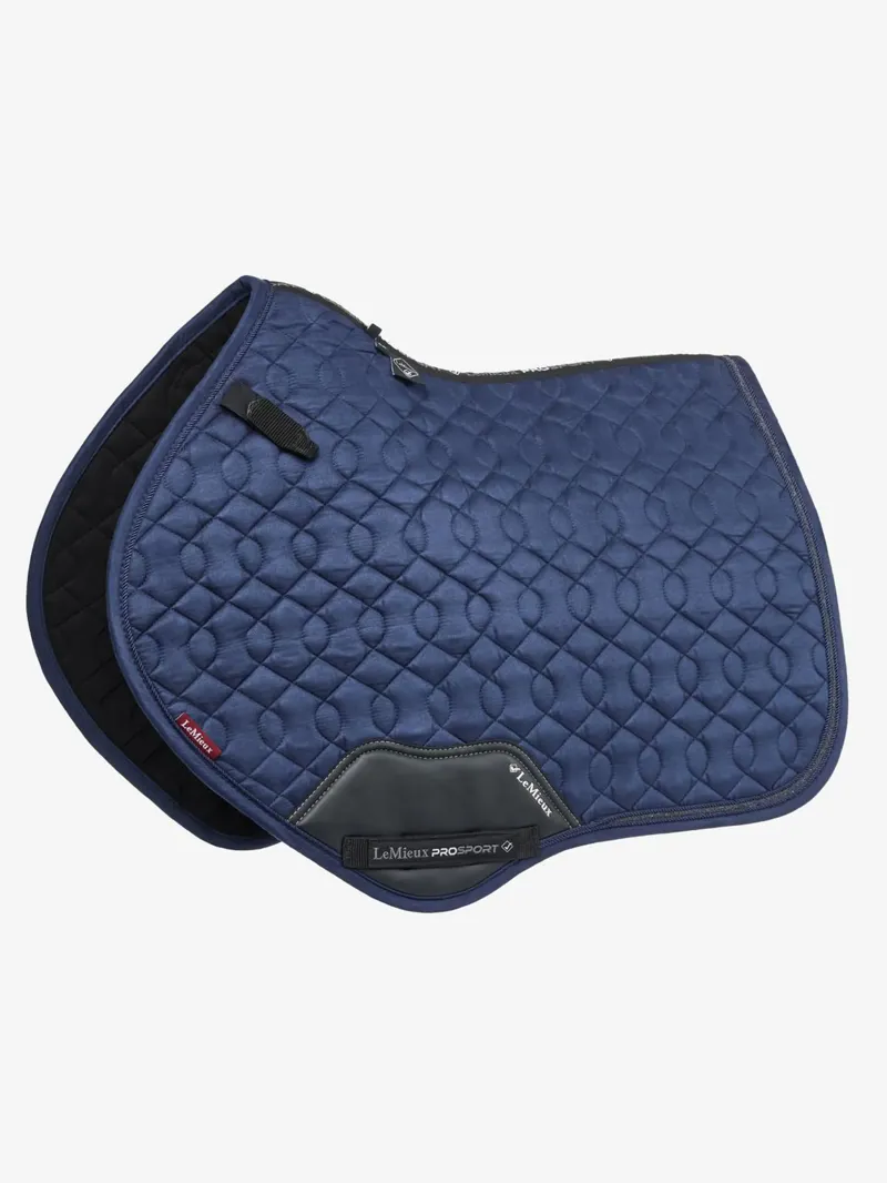 LeMieux Crystal Suede Close Contact Pad - Navy - Large