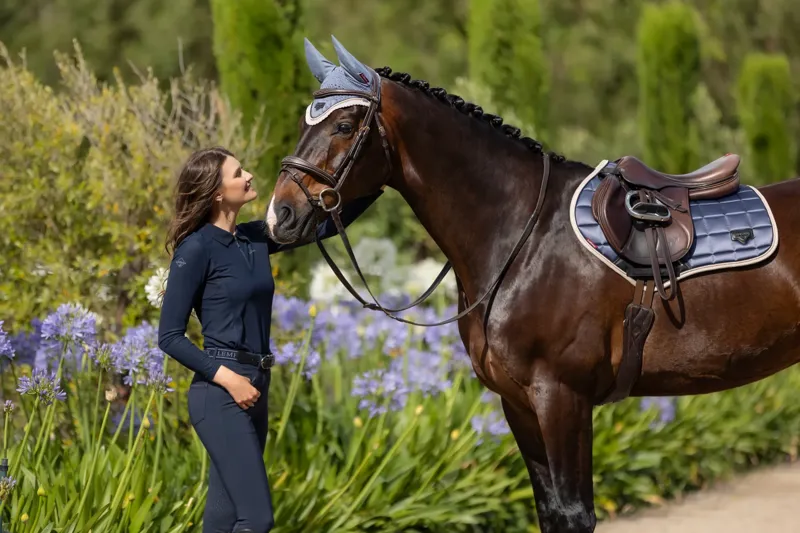 LeMieux Loire Classic Close Contact Square - Jay Blue-1