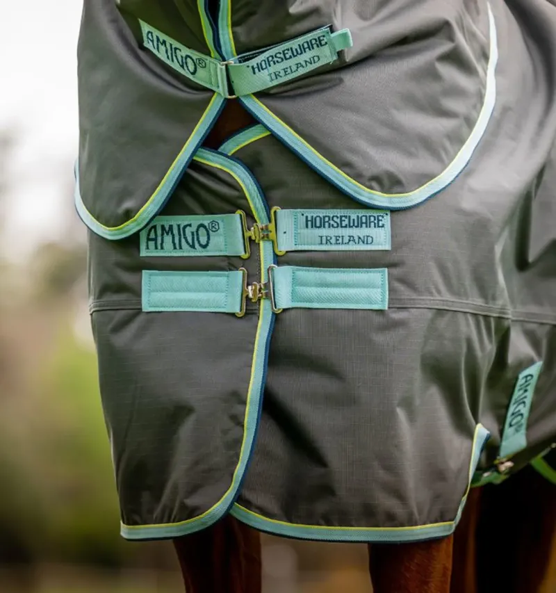 Horseware Amigo Hero Ripstop Plus Turnout 200g Medium. Shadow-Blue Haze-Navy-1