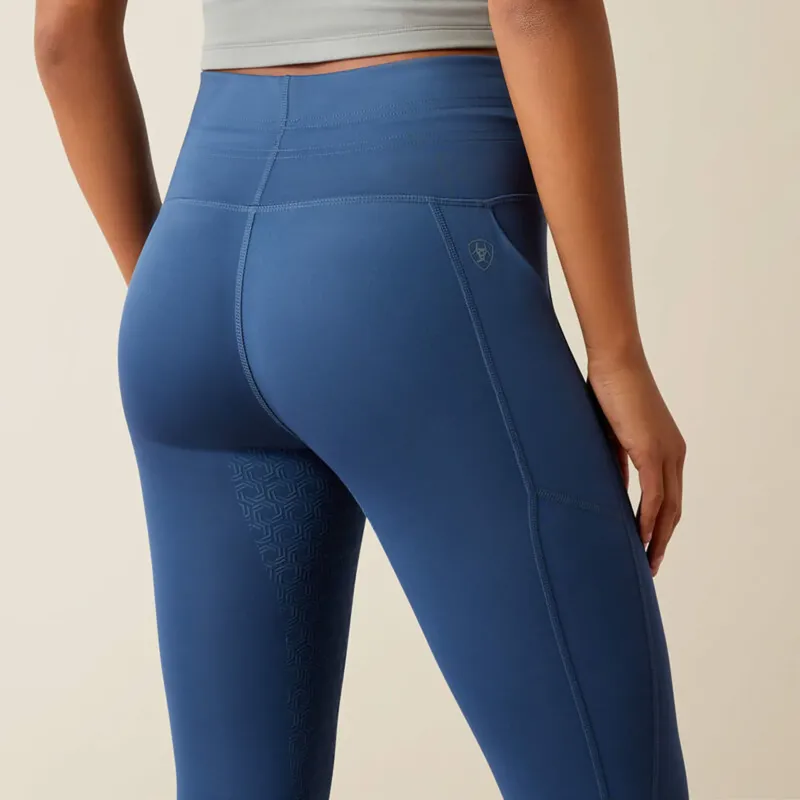 Ariat Womens Eos Elevate Half Grip Riding Tights - Dark Denim-4