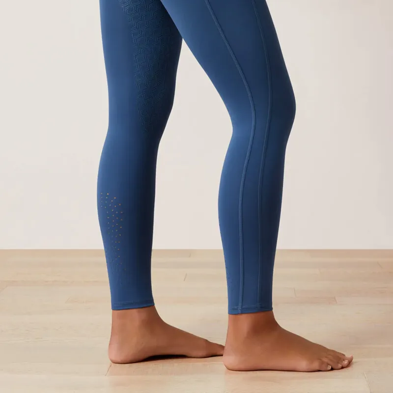 Ariat Womens Eos Elevate Half Grip Riding Tights - Dark Denim-5