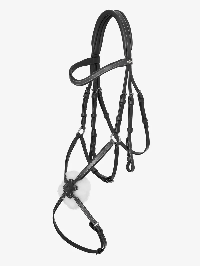 LeMieux Arika Grackle Bridle Black Silver 