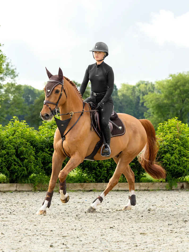 LeMieux Puissance Suede Close Contact Square Brown-4