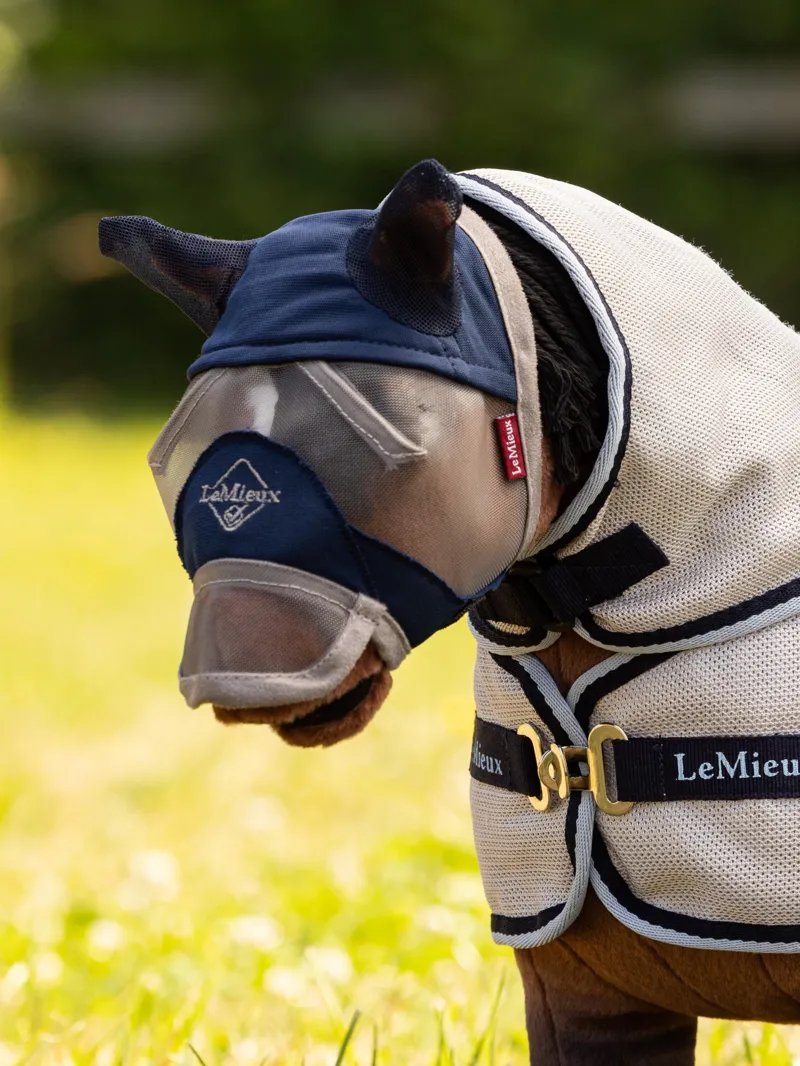 LeMieux Toy Pony Fly Mask - Navy-1
