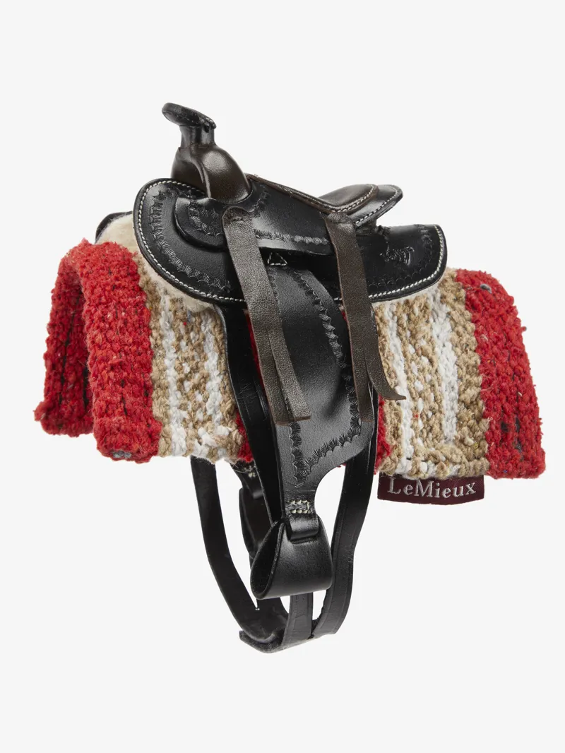 LeMieux Toy Pony Western Saddle - Black-1