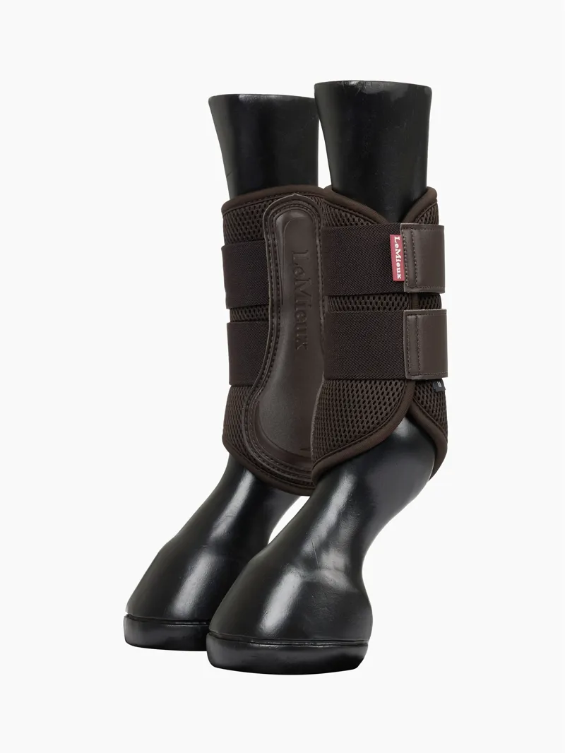 LeMieux Mesh Brushing Boots - Brown