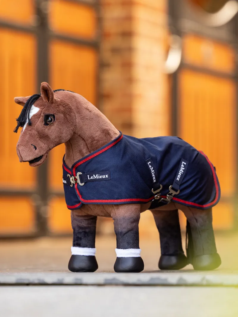 LeMieux Toy Pony Mesh Cooler Rug - Navy-1