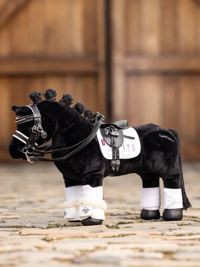 LeMieux Toy Pony Dressage Over Reach Boots - White-1