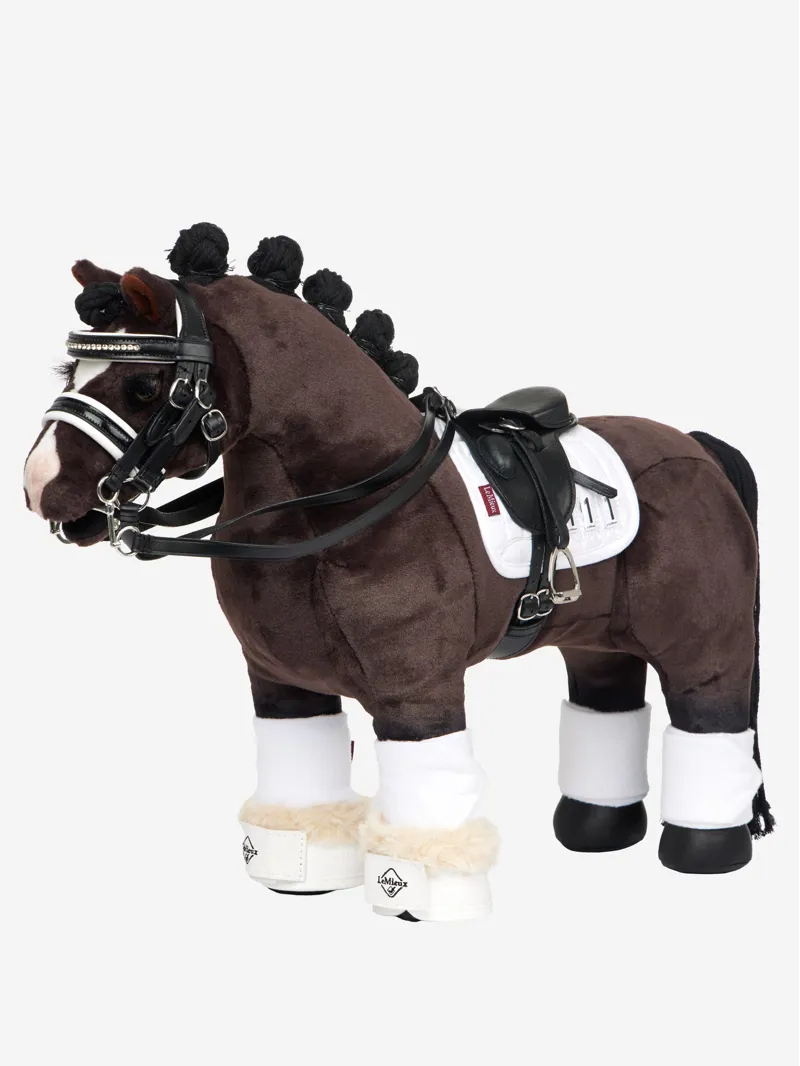 LeMieux Toy Pony Dressage Over Reach Boots - White-3