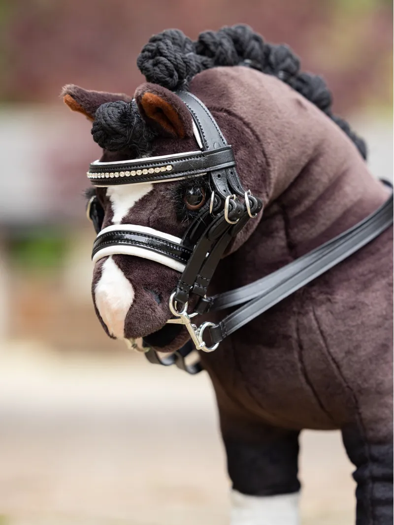 LeMieux Toy Pony Double Bridle - Black-1