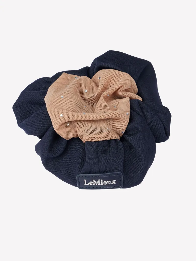 LeMieux Scrunchie with Crystal Hair Net - Navy/Blonde