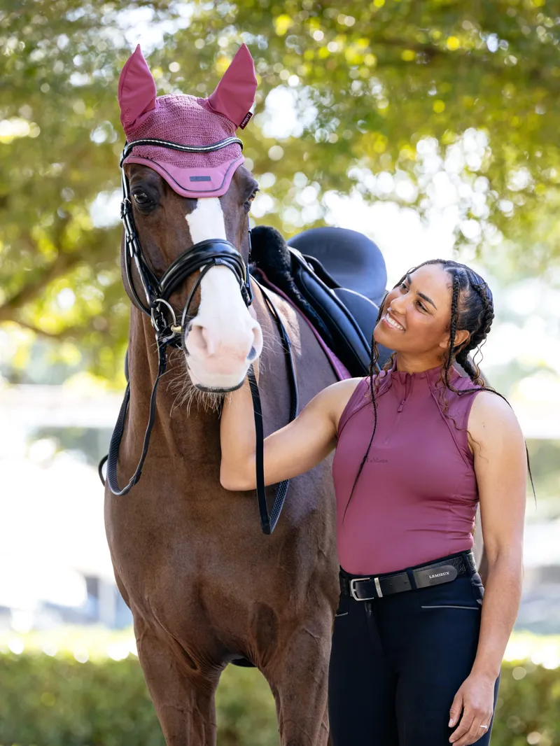 LeMieux Essence Acoustic Fly Hood Rosewood Large-2