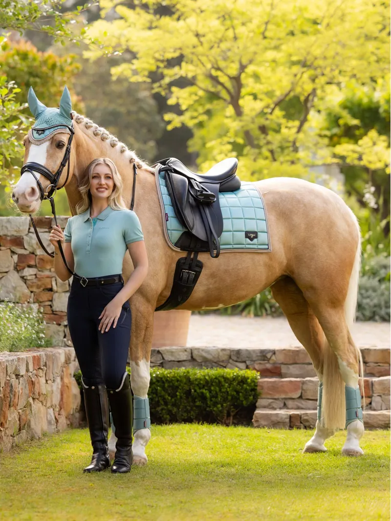 LeMieux Classique Polo Shirt Aqua-5