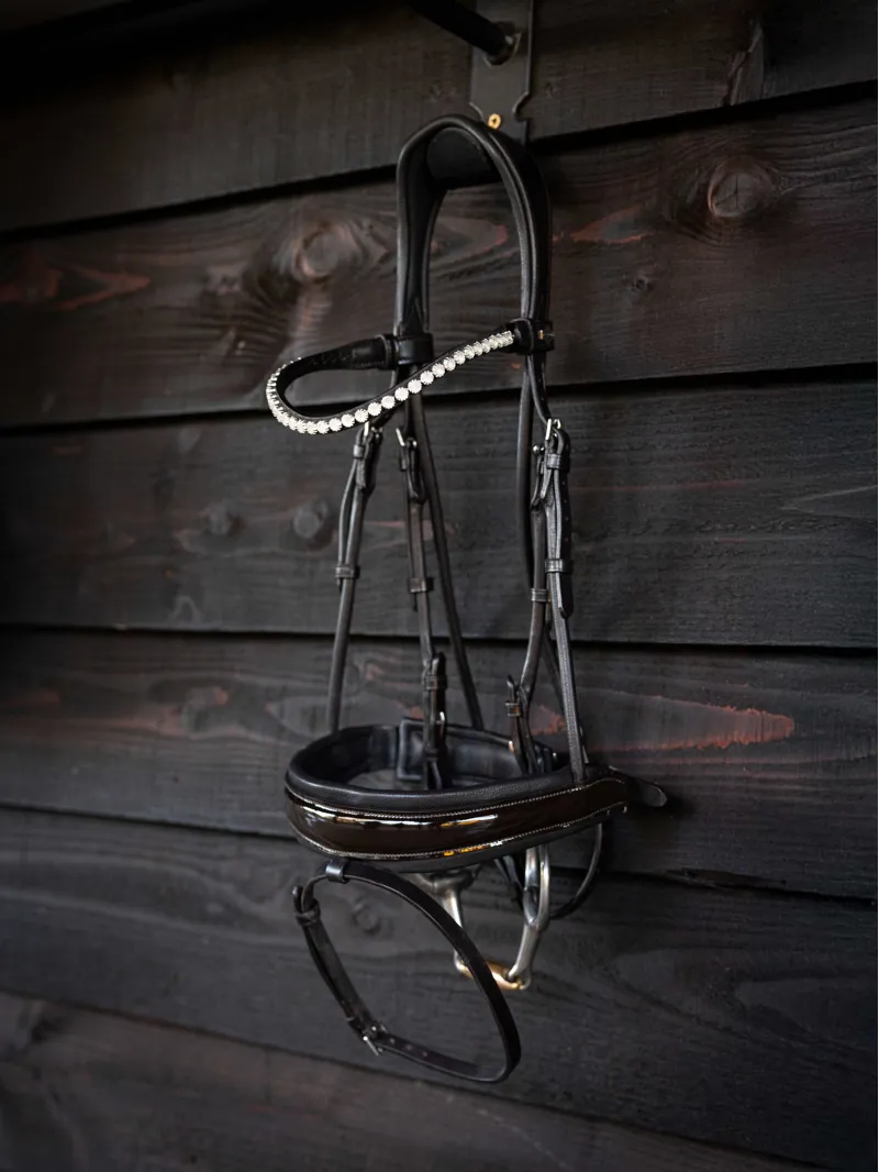 LeMieux Ice Crystal Browband - Brown - Full