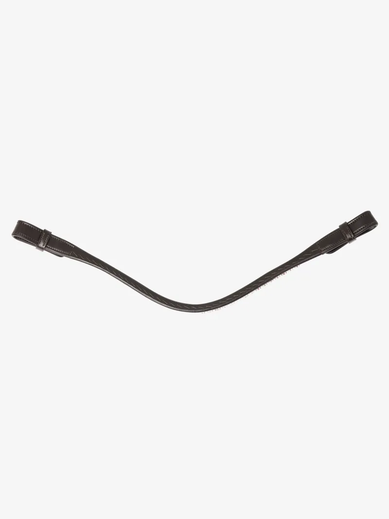 LeMieux Ice Crystal Browband - Brown - Full-1