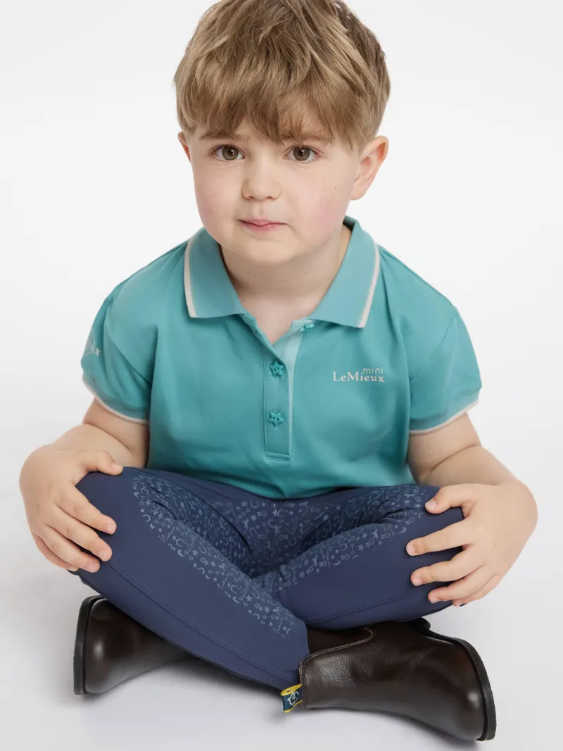 LeMieux Mini Polo Shirt Lagoon-5