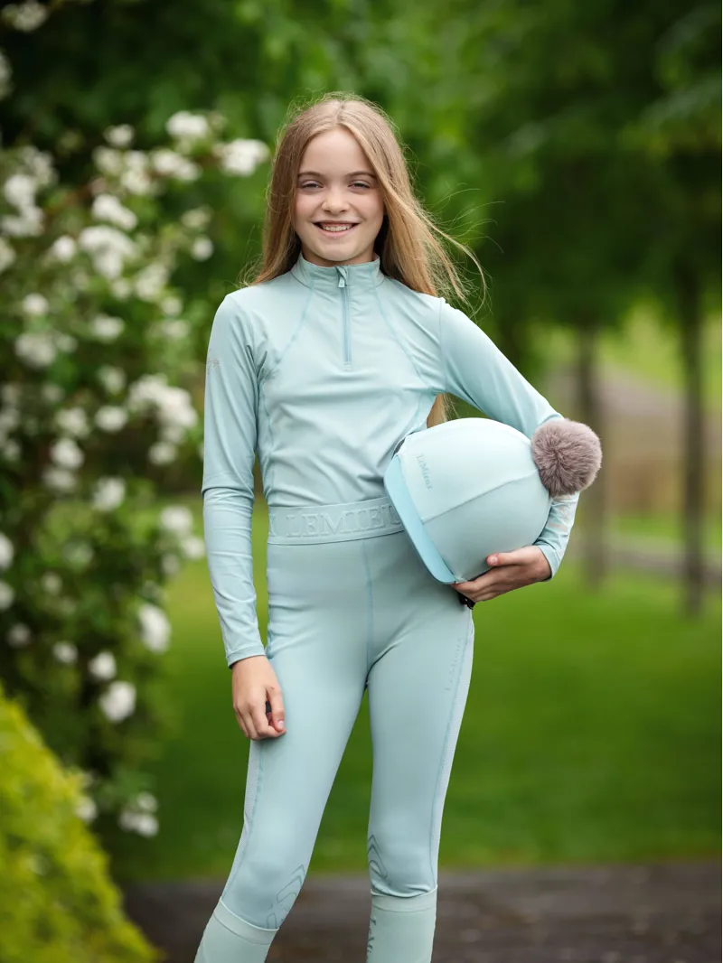 LeMieux Young Rider Base Layer Aqua-4