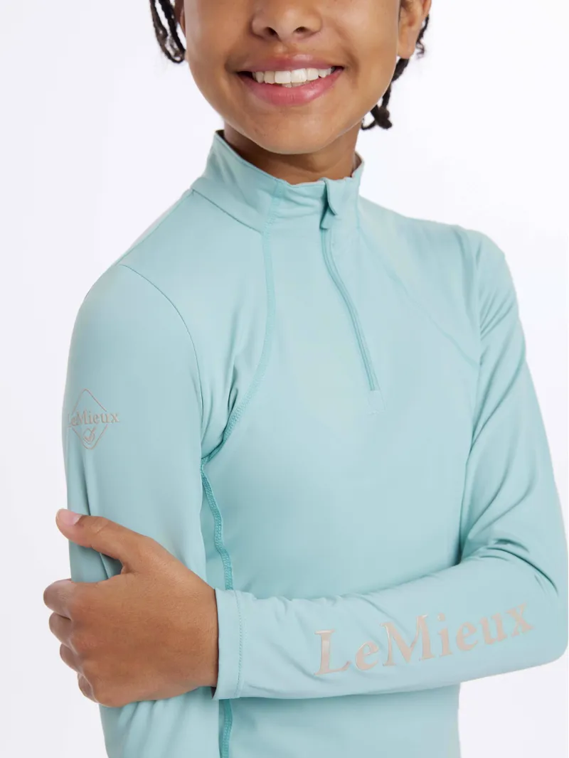 LeMieux Young Rider Base Layer Aqua-2