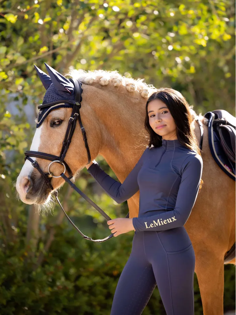 LeMieux Young Rider Base Layer Dusk Blue-4