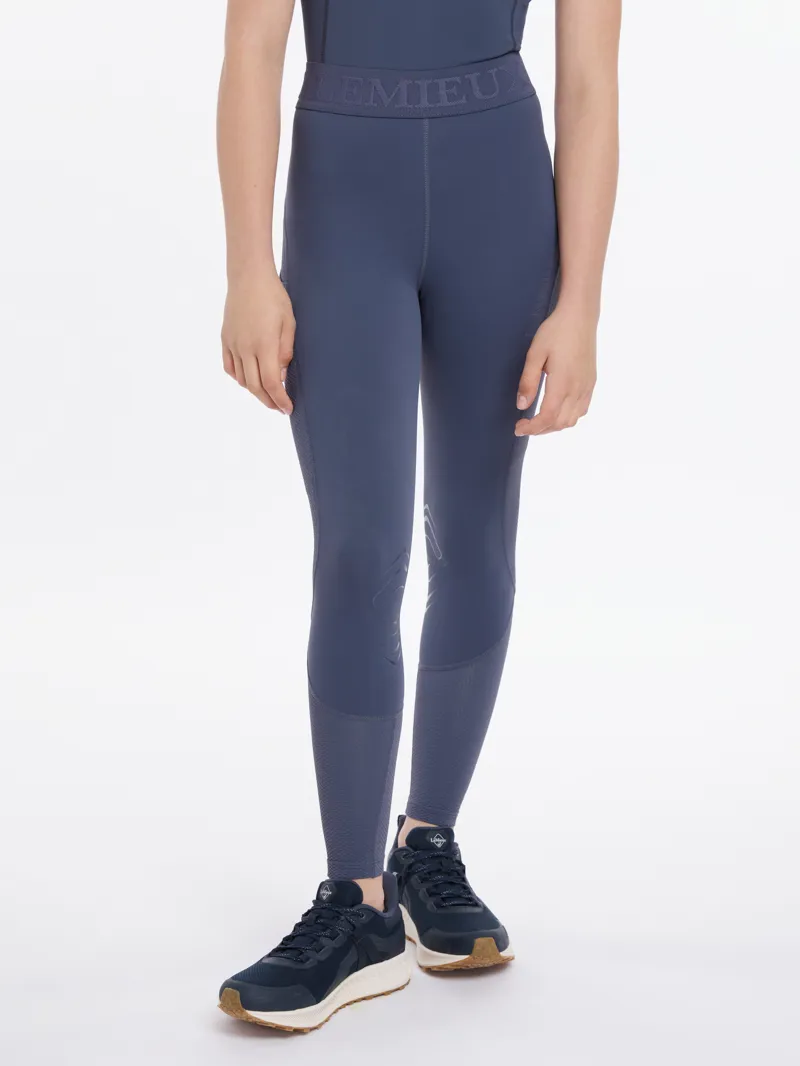 LeMieux Young Rider Lizzie Mesh Legging Dusk Blue