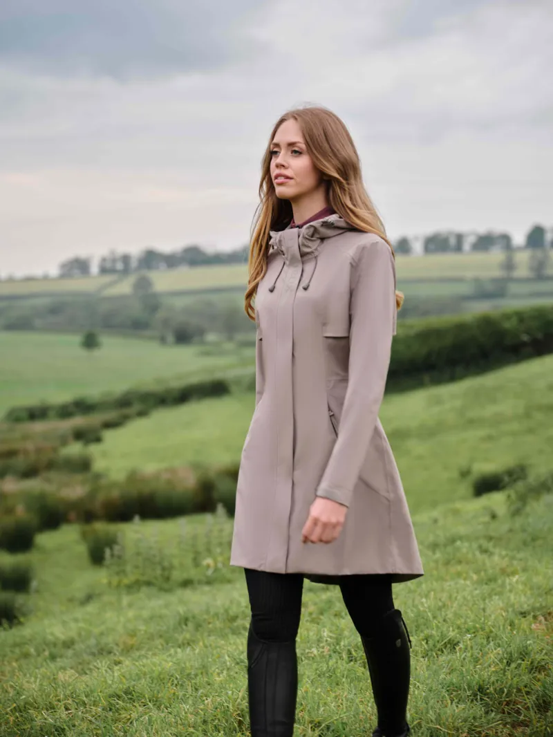 LeMieux Grace Long Rain Jacket Pecan-3