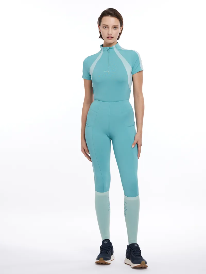 LeMieux Maria Mesh Short Sleeve Baselayer Lagoon-3