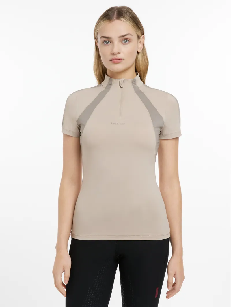 LeMieux Maria Mesh Short Sleeve Baselayer Almond