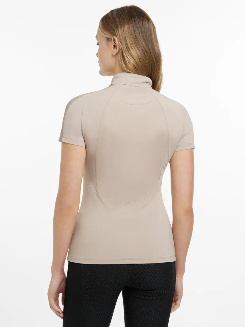 LeMieux Maria Mesh Short Sleeve Baselayer Almond-1