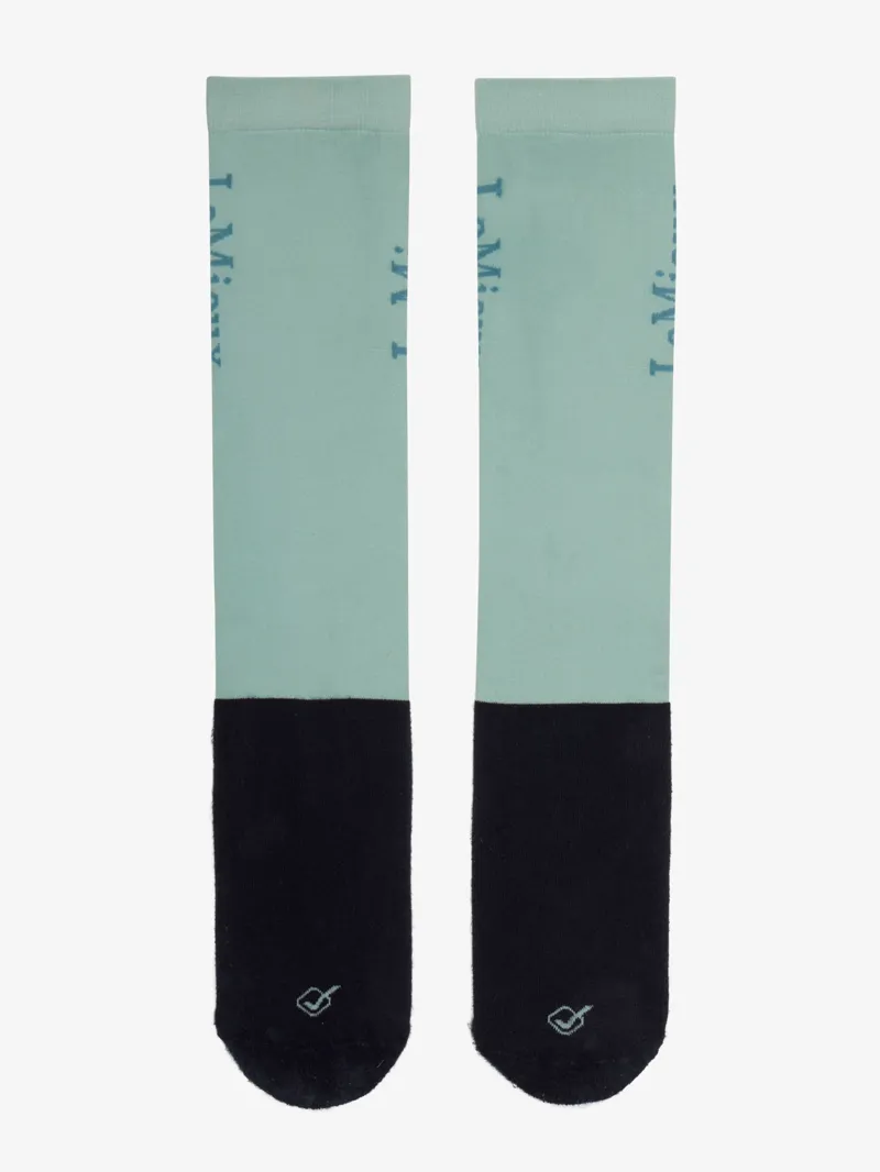 LeMieux Competition Socks 2 Pack Aqua-1