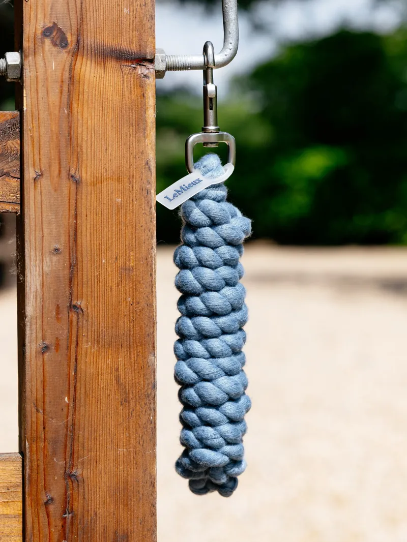LeMieux Polycotton Lead Rope - Ice Blue-1