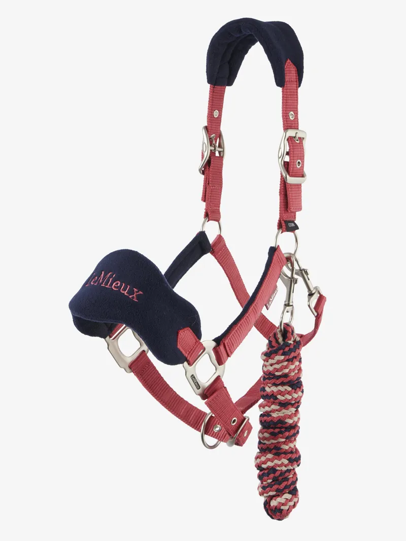 LeMieux Vogue Headcollar and Leadrope Cranberry-1