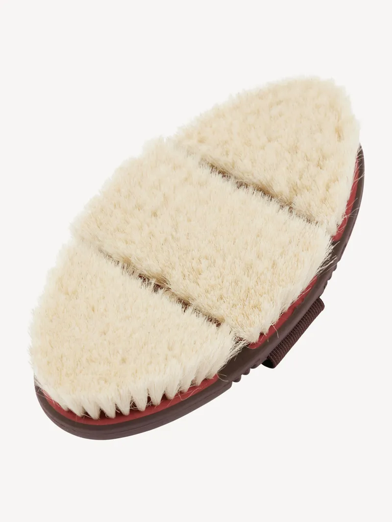 LeMieux Flexi Goat Hair Body Brush - Cranberry