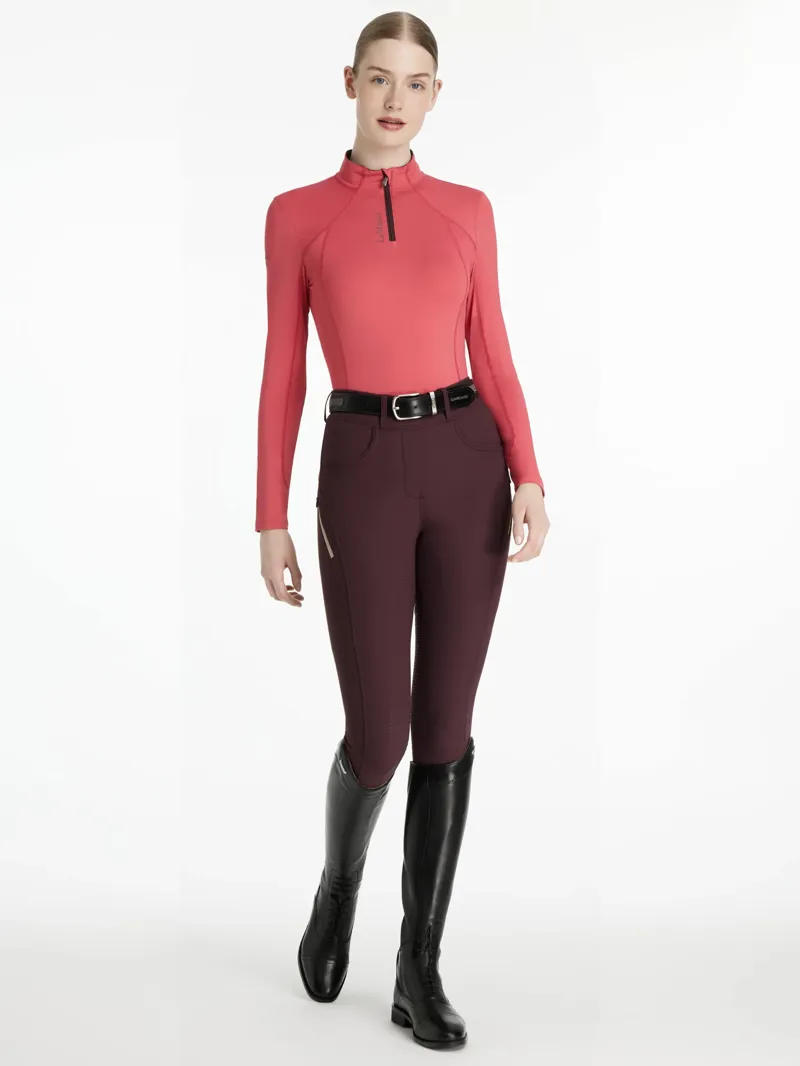 LeMieux Classique Baselayer - Cranberry-4