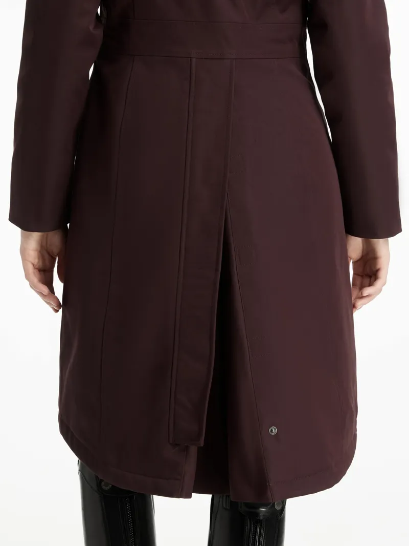 LeMieux Anya Waterproof Riding Coat - Damson-5