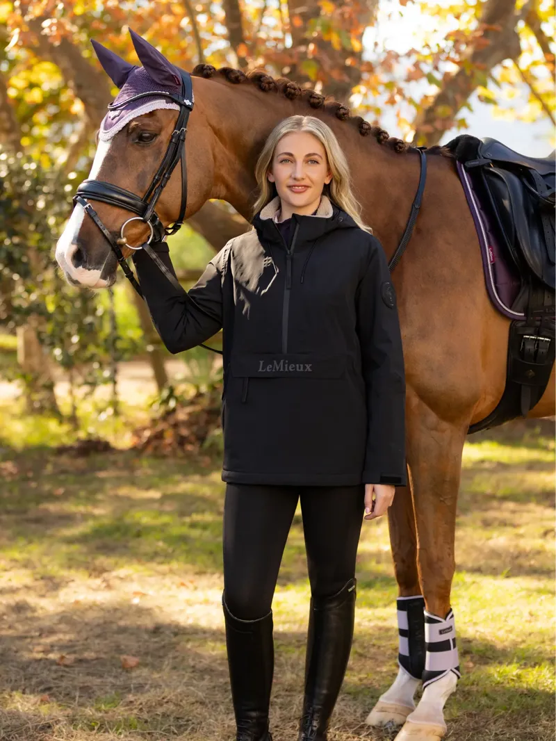 LeMieux Phoebe 1/2 Zip Waterproof Anorak - Black-3