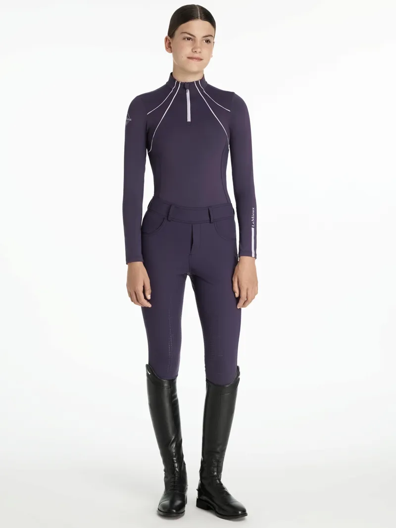 LeMieux Young Rider Mia Mesh Base Layer - Juniper-5
