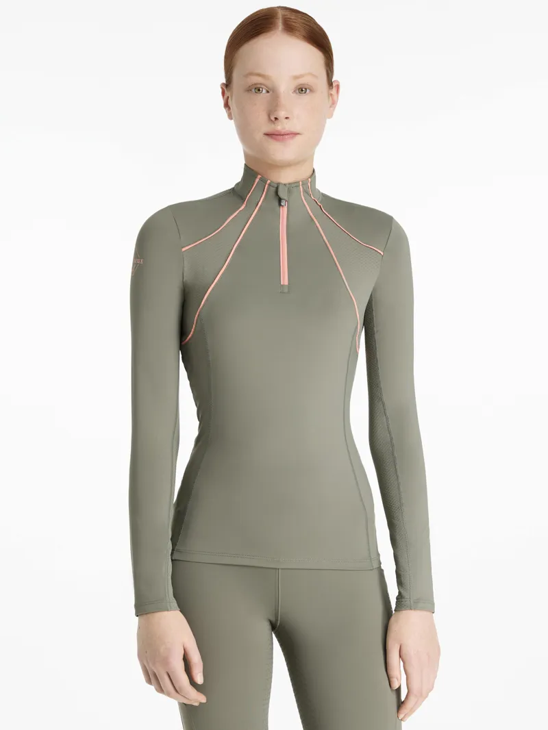 LeMieux Young Rider Mia Mesh Base Layer - Rosemary