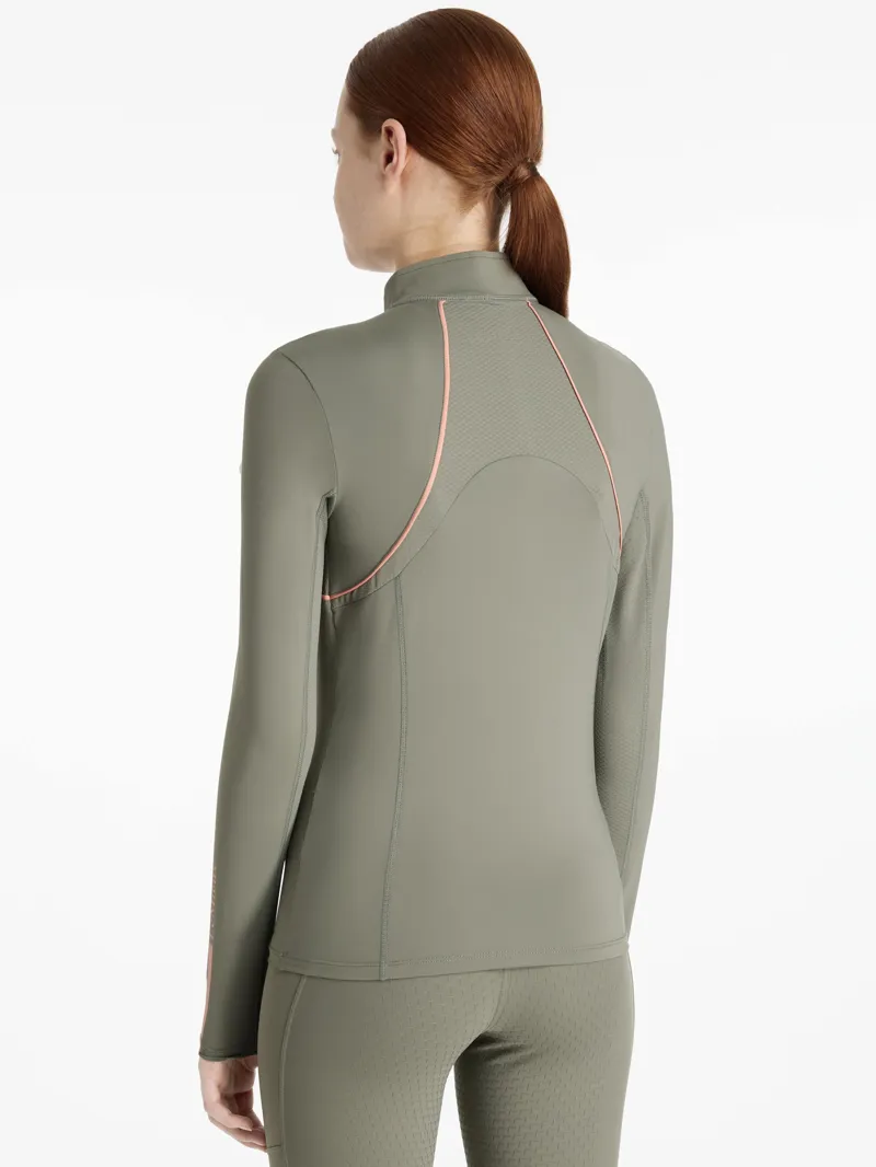 LeMieux Young Rider Mia Mesh Base Layer - Rosemary-1