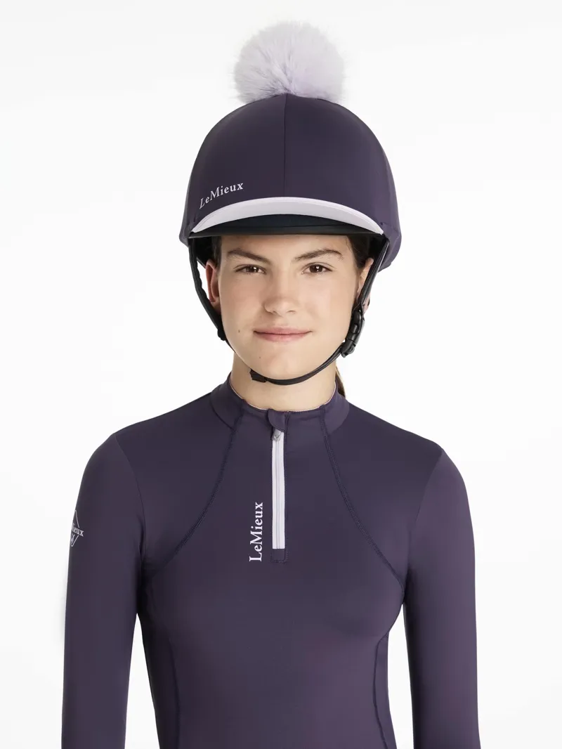 LeMieux Classique Pom Hat Silk Juniper-2