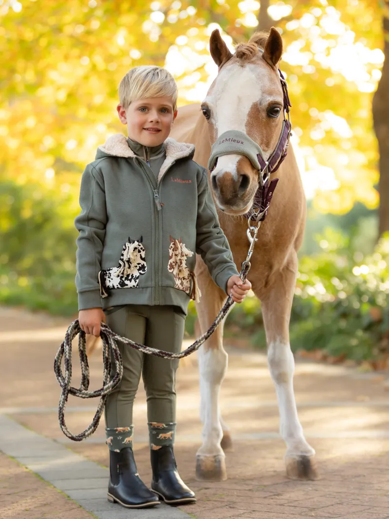 LeMieux Mini Vogue Headcollar and Leadrope - Damson-1