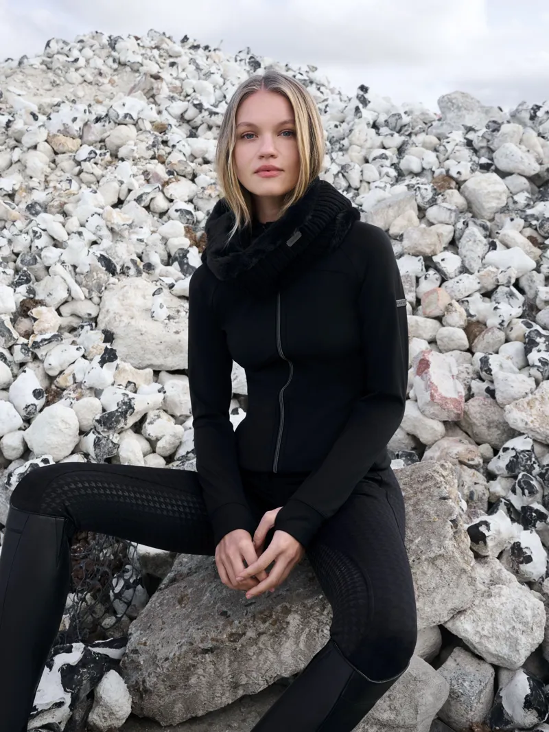 LeMieux Aspen Brushed Zip Through Jacket - Black-4