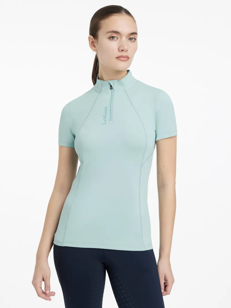 LeMieux Classique Short Sleeve Base Layer Aqua