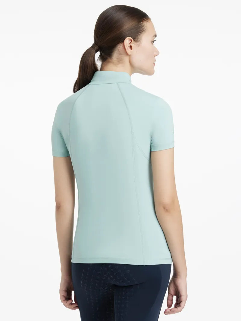 LeMieux Classique Short Sleeve Base Layer Aqua-1