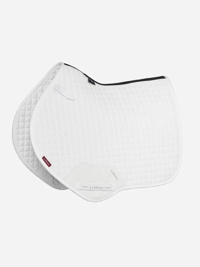 LeMieux Suede Close Contact Square - White