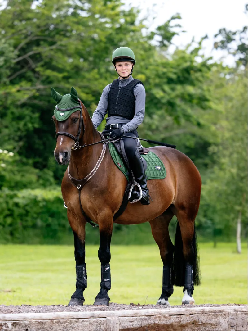 LeMieux Loire Classic Close Contact Square - Hunter Green - Large-1