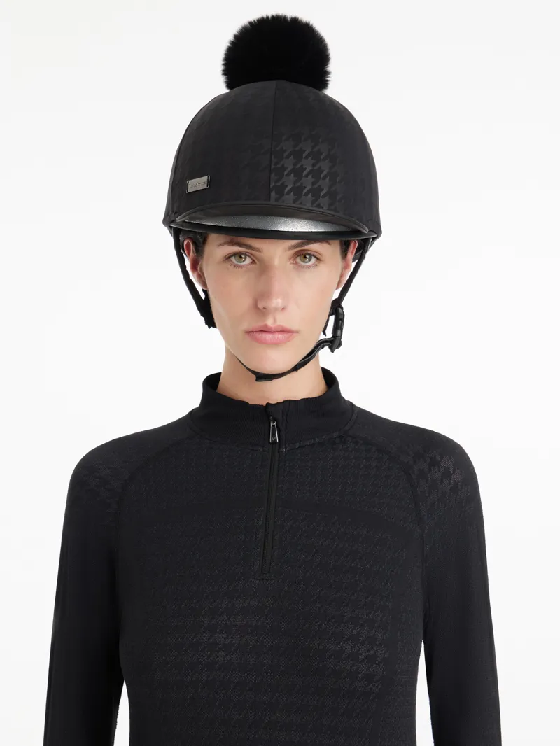 LeMieux Aspen Houndstooth Hat Silk